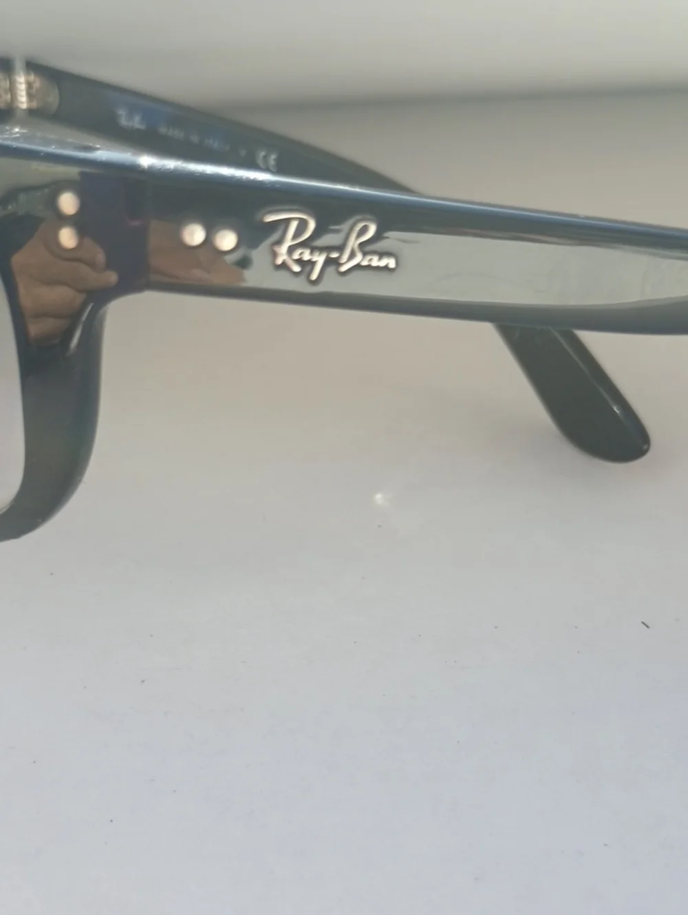 Ray-Ban Black Frame with Clear Blue-Light To Light Gray Trasition Lenses Evolve